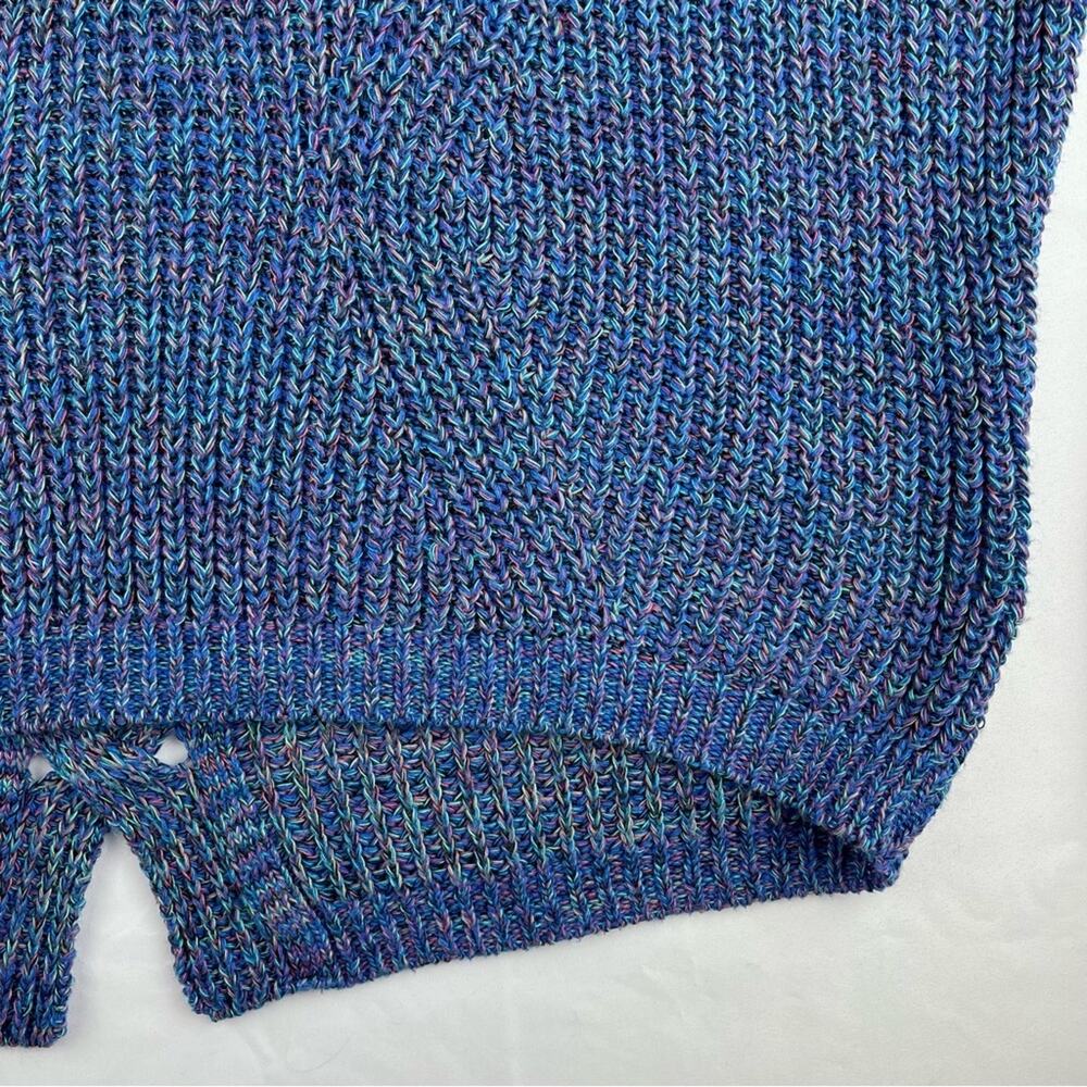 Express Cable Knit Split Back Sweater - image 2